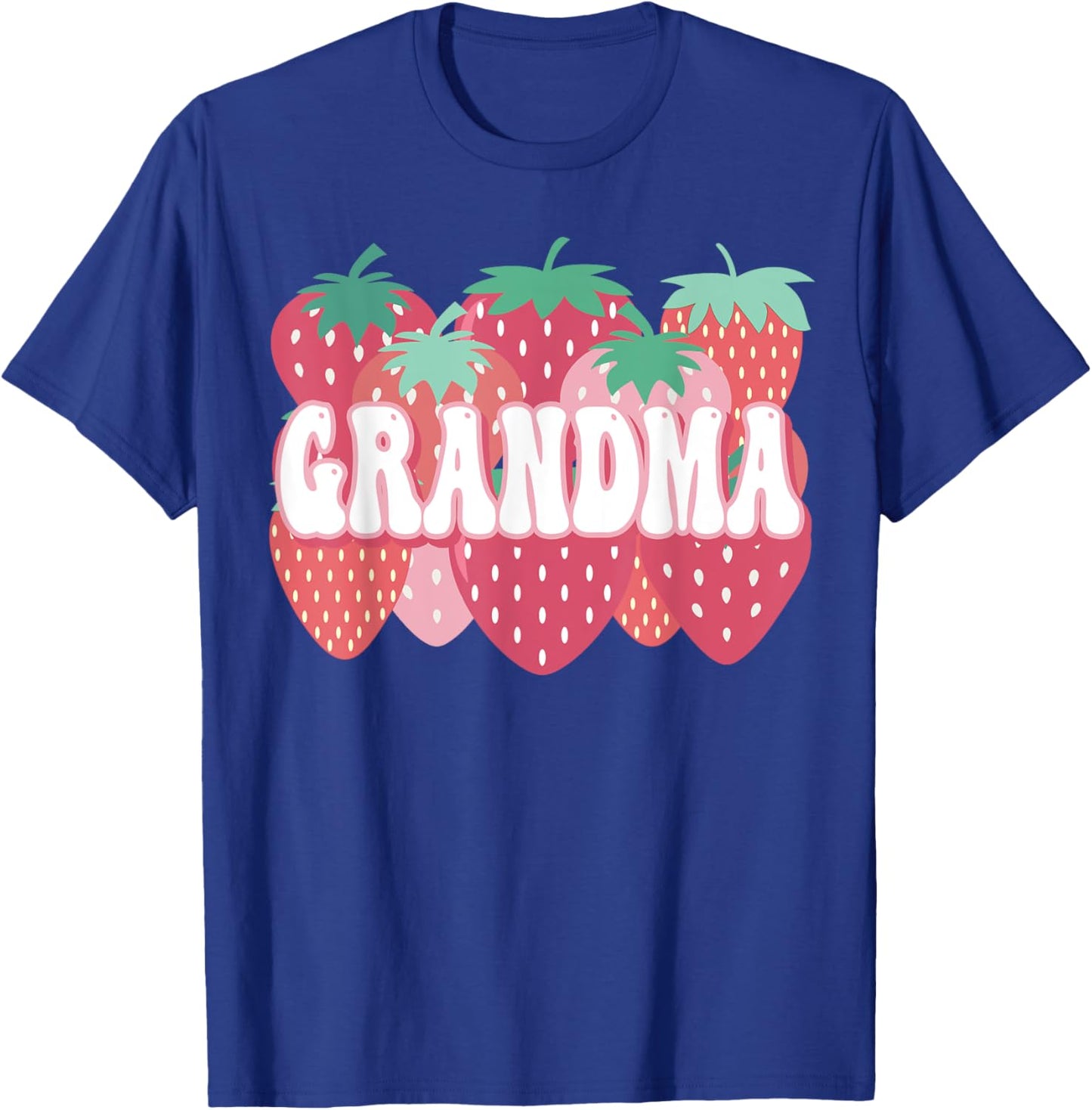 Grandma Of The Berry First Birthday Strawberry Family Party T-Shirt - T-Shirt | Royal