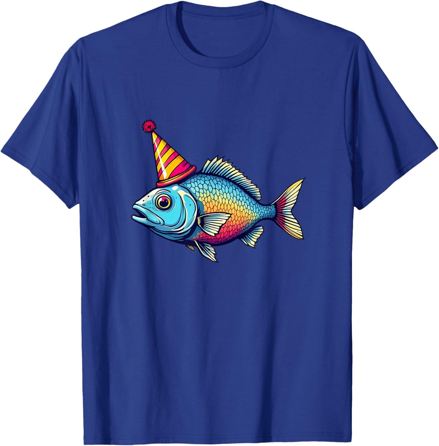 Party Sardine Tinned Fish Graphic Funny Birthday T-Shirt - T-Shirt | Royal