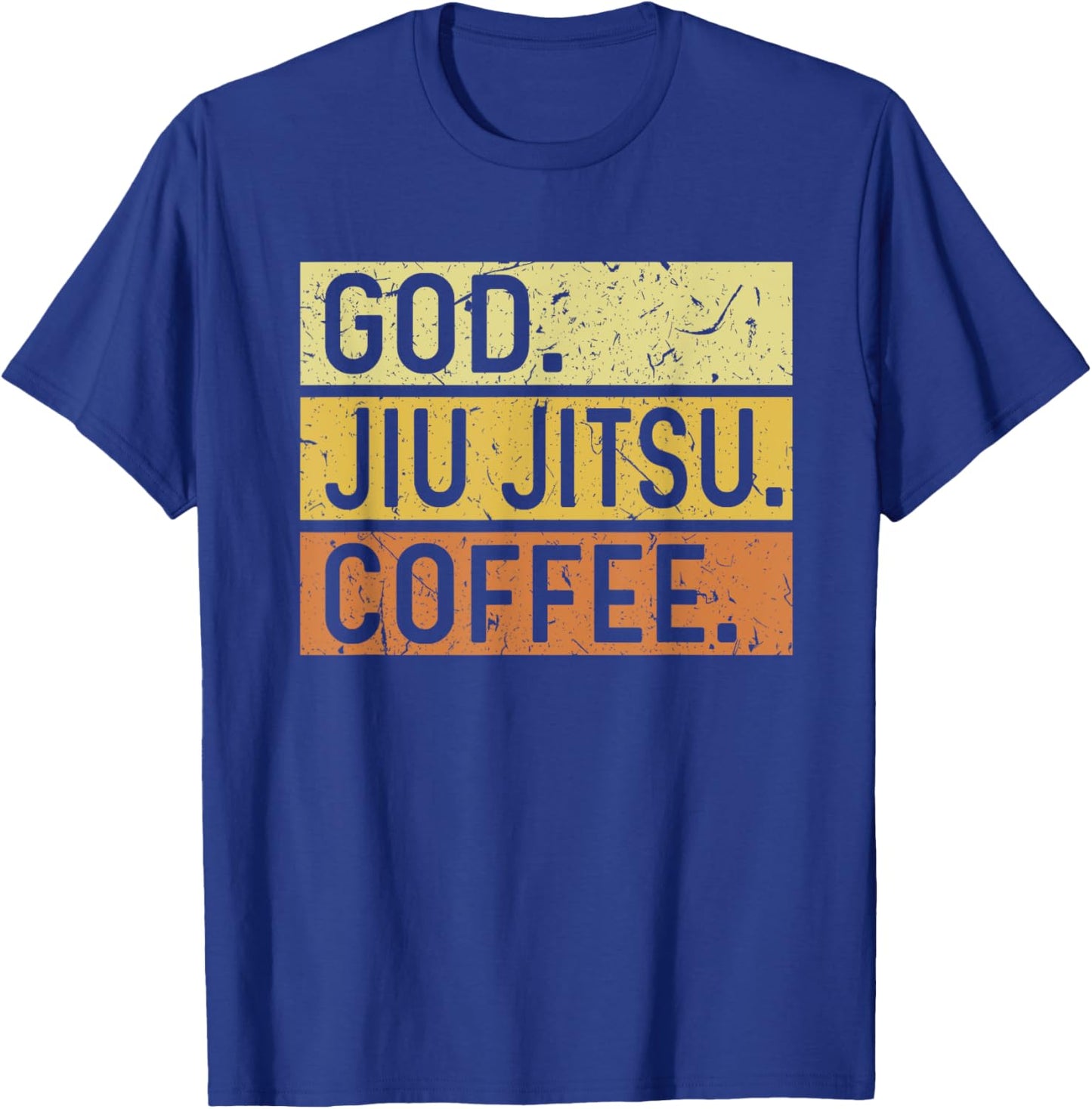 God Jiu Jitsu Coffee Jesus Brazilian Martial Arts T-Shirt - T-Shirt | Royal