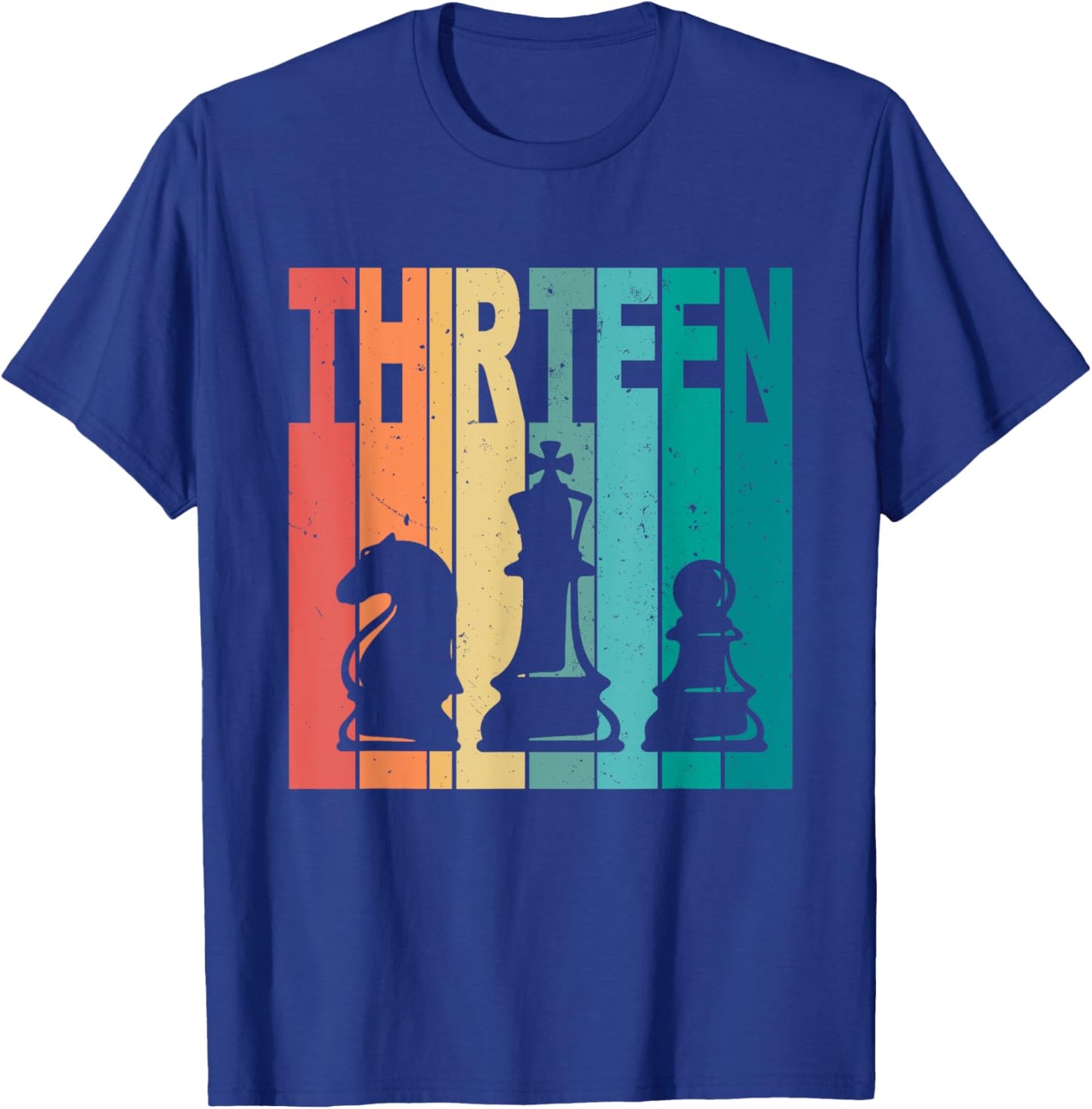 13th Birthday Chess Theme 13 Year Old Chess Player Birthday T-Shirt - T-Shirt | Royal