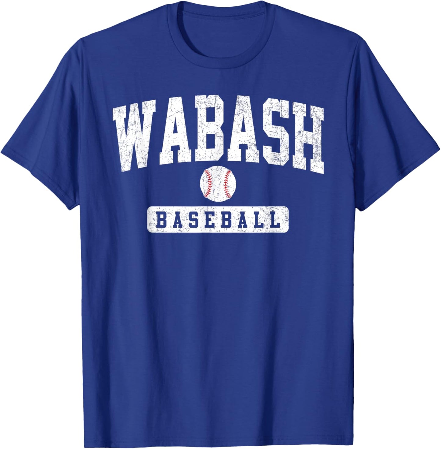 Wabash College Baseball Arch Vintage Design Women T-Shirt - T-Shirt | Royal