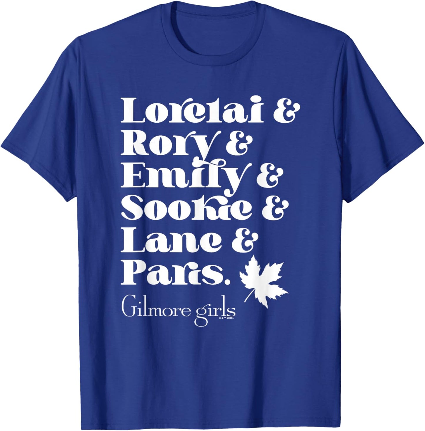 Gilmore Girls Name List T-Shirt - T-Shirt | Royal