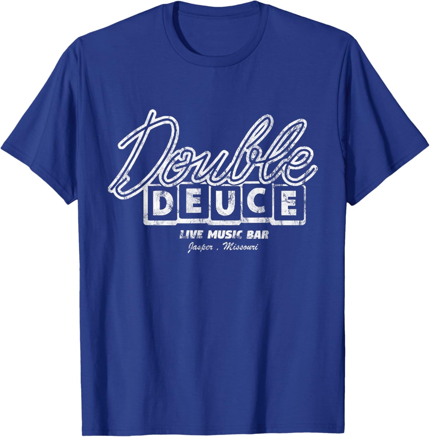 Double Live Deuce Music Vintage House T-Shirt - T-Shirt | Royal
