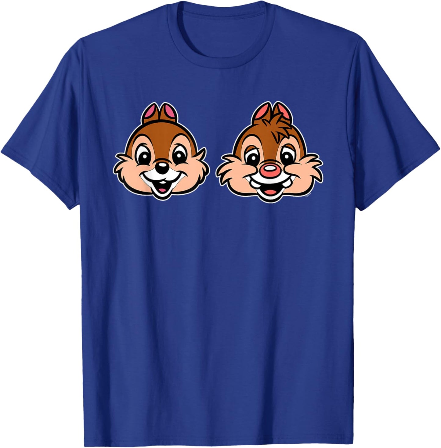 Disney Chip 'n Dale Chipmunks Big Face Retro Trip Matching T-Shirt - T-Shirt | Royal