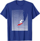 Surf minimal, surf design, minimal waves. Abstract Surf T-Shirt - T-Shirt | Royal