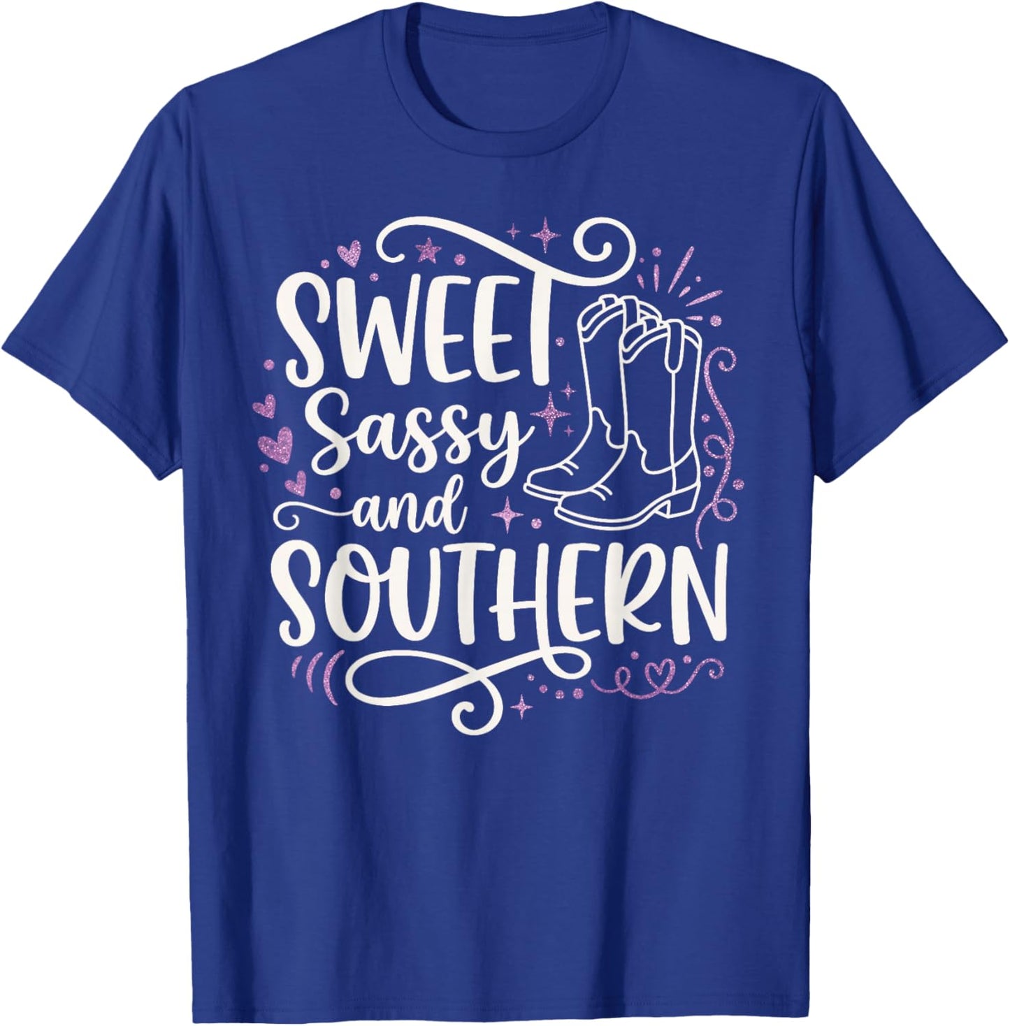 Sweet Sassy and Southern Phrase T-Shirt - T-Shirt | Royal