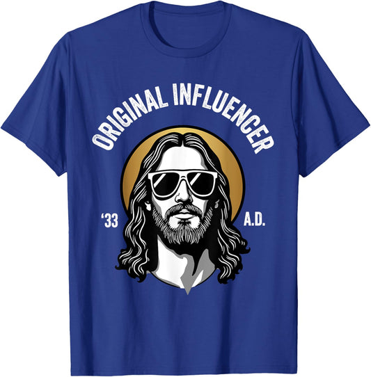 Funny Jesus Meme - Original Influencer - Cool Jesus T-Shirt - T-Shirt | Royal