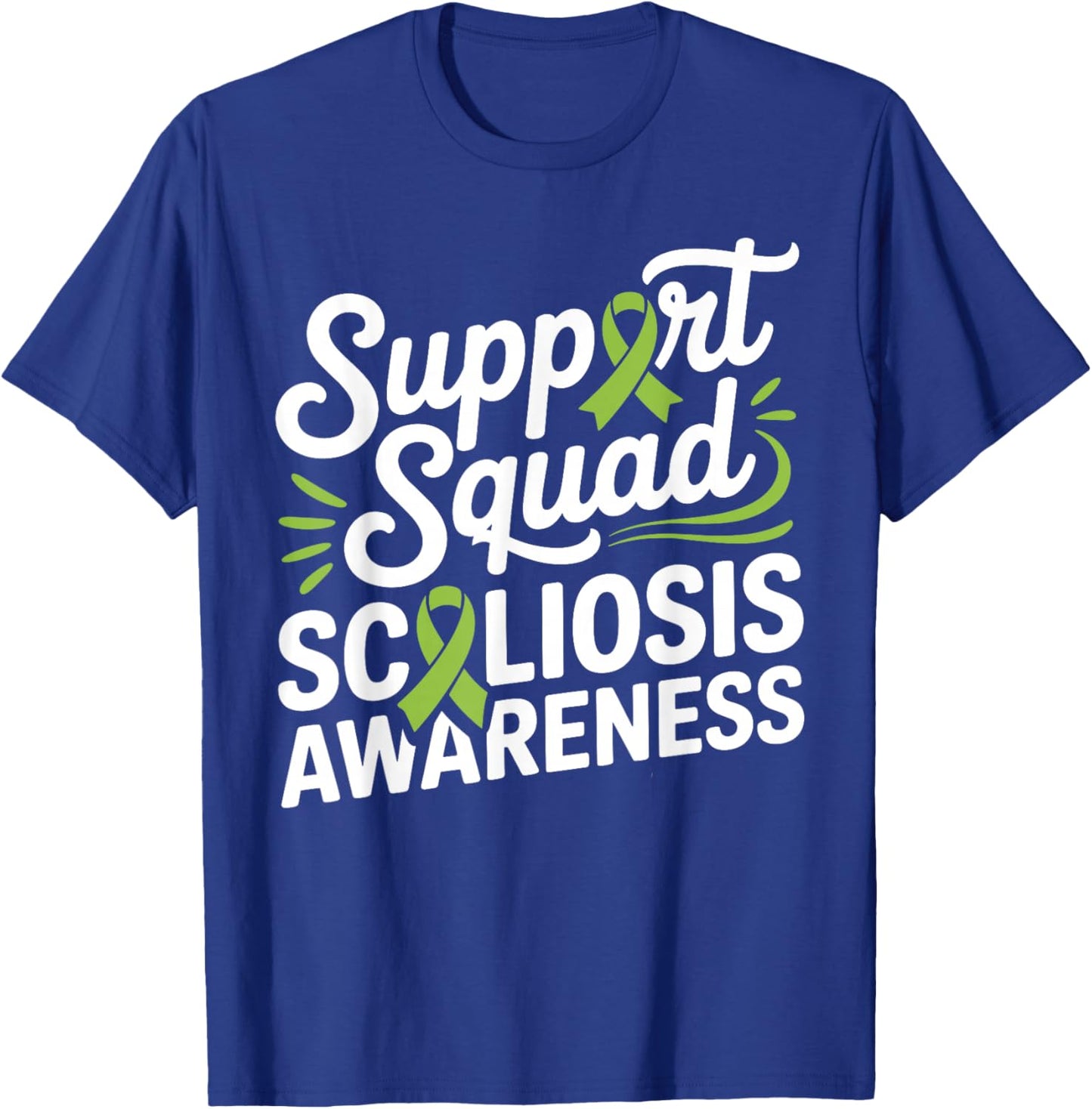 Scoliosis Art Women Spinal Fusion Scoliosis Survivor T-Shirt - T-Shirt | Royal