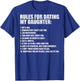 Rules for Dating My Daughter Funny Dad Daughter T-Shirt - T-Shirt | Royal
