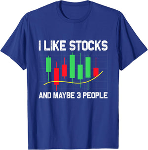 Stock Market Design Women Stock Trading Day Trader T-Shirt - T-Shirt | Royal
