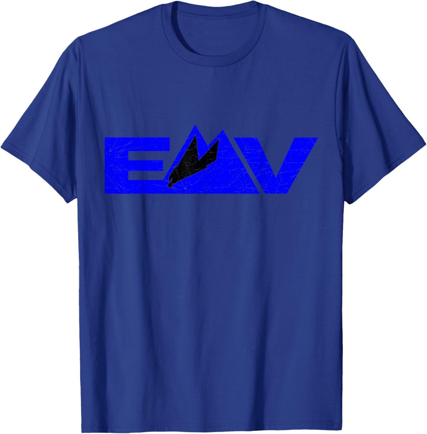 Distressed Logo T-Shirt - T-Shirt | Royal