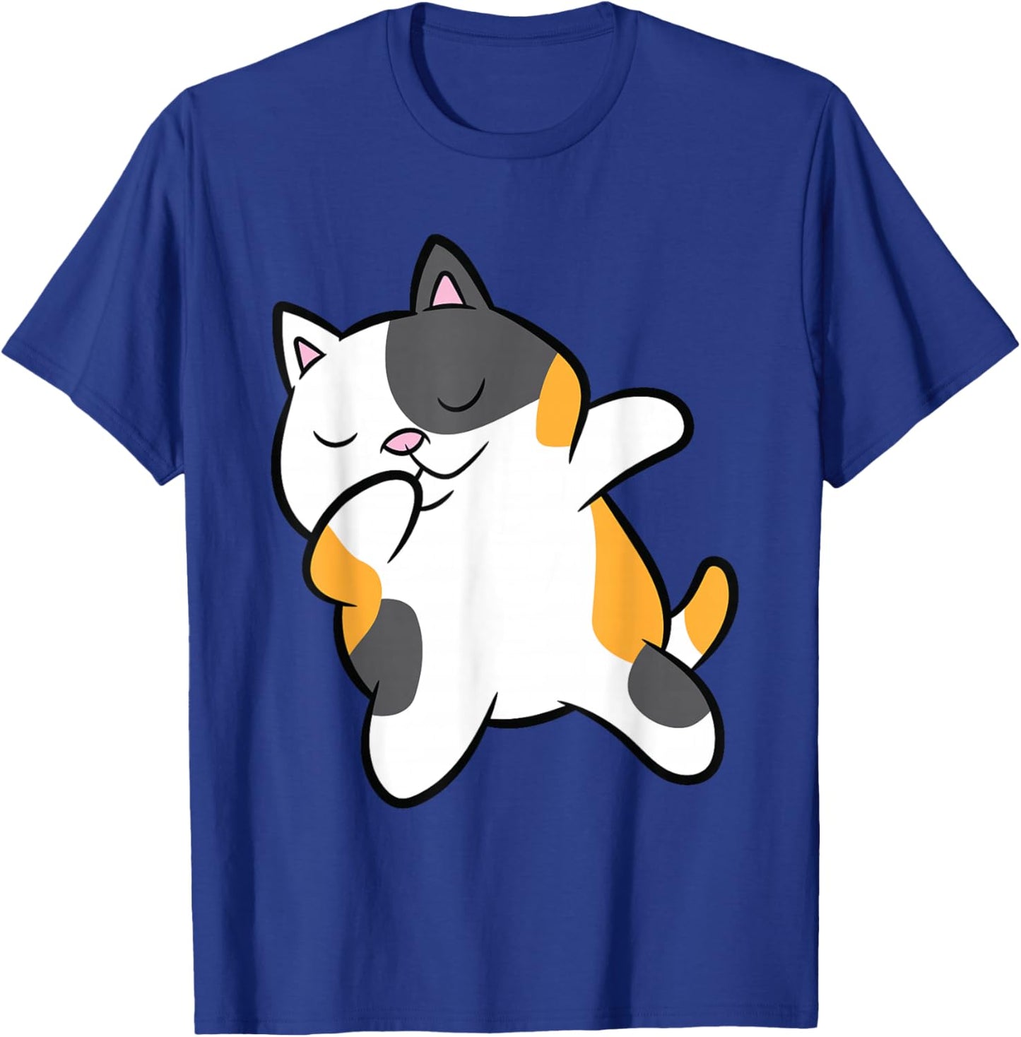 Dabbing Calico Cat Cute Dabbing Calico Cat T-Shirt - T-Shirt | Royal