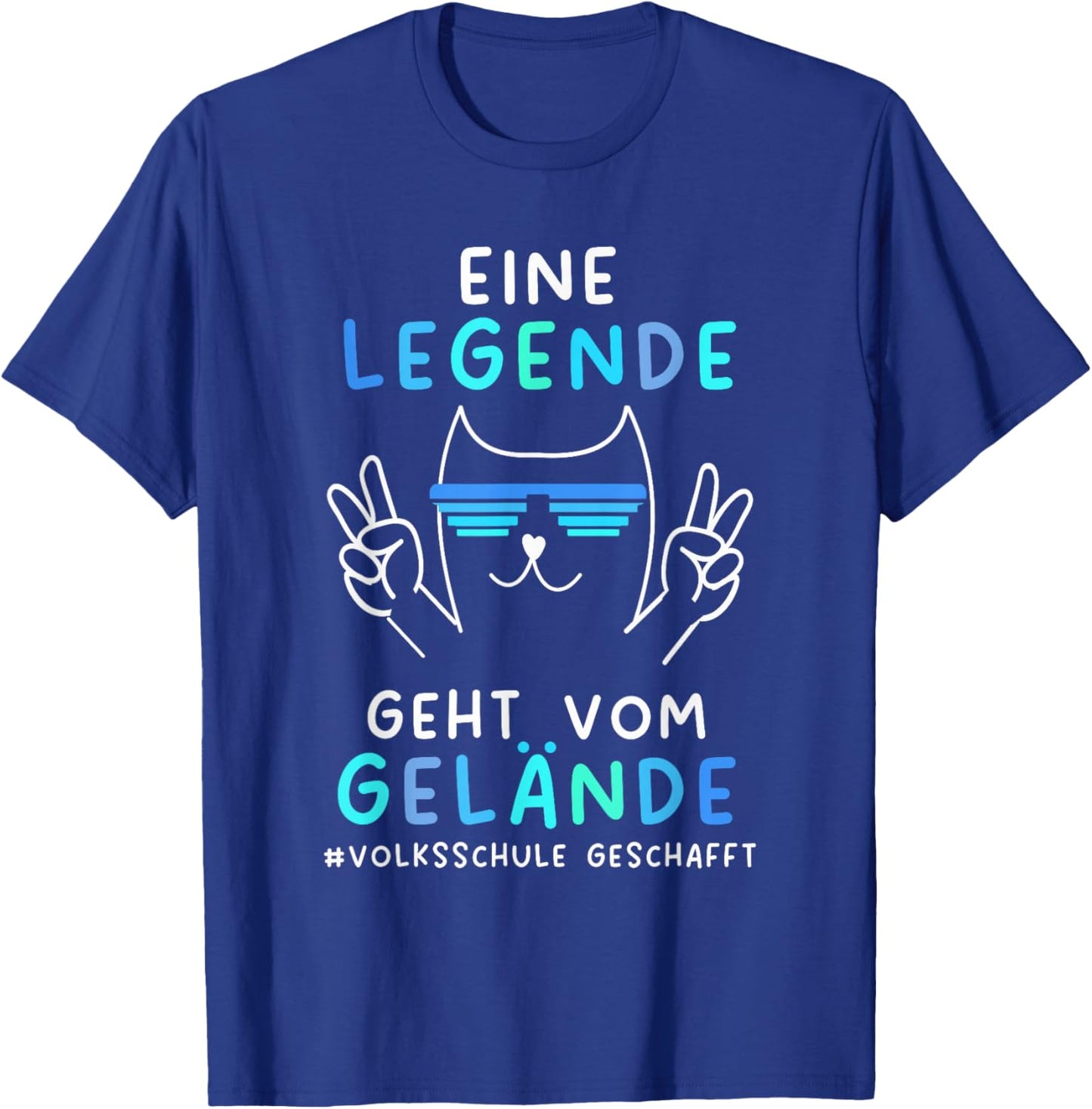 Volksschule 2026 Eine Legende Geht Vom Gelände T-Shirt - T-Shirt | Royal