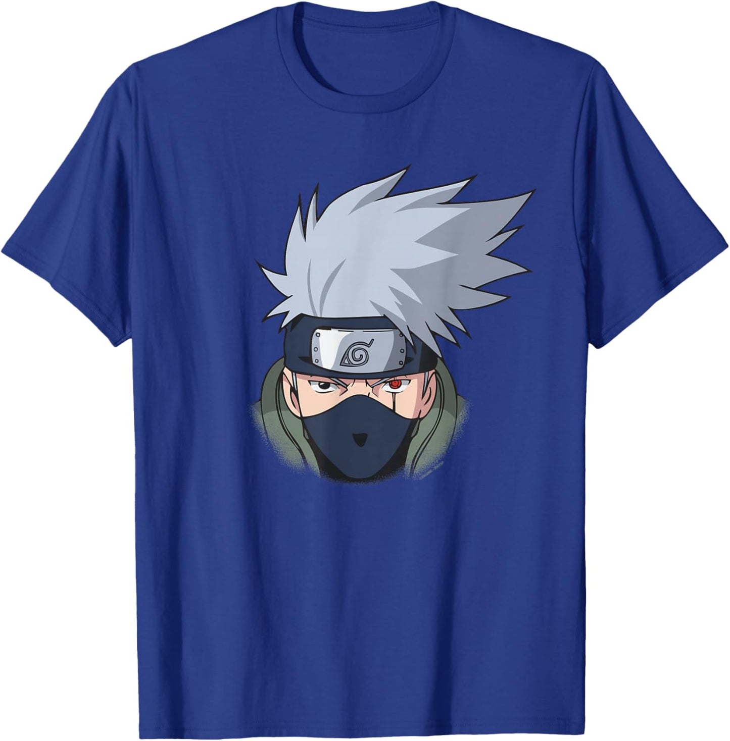 Naruto Shippuden Kakashi Oversized Portrait Anime T-Shirt - T-Shirt | Royal