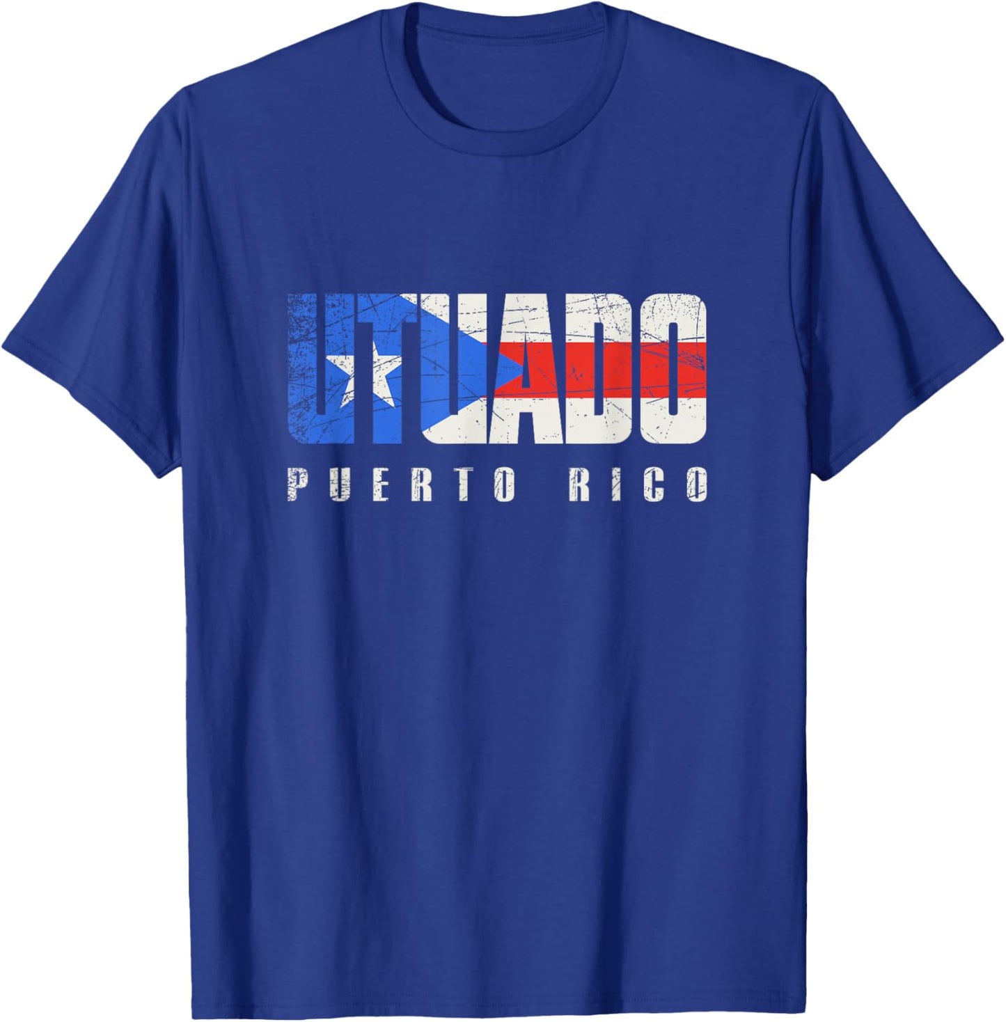 Puerto Rican flag Utuado Puerto Rico T-Shirt - T-Shirt | Royal