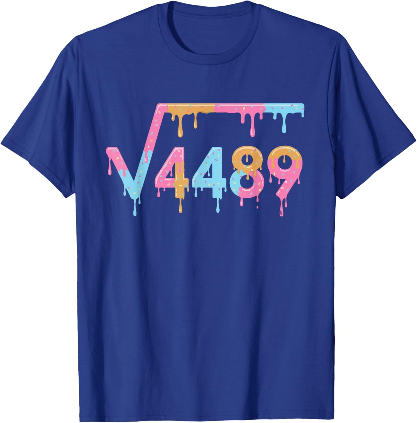 6 7 Meme Square Root 4489 Math Teacher Six Seven Solve 67 T-Shirt - T-Shirt | Royal