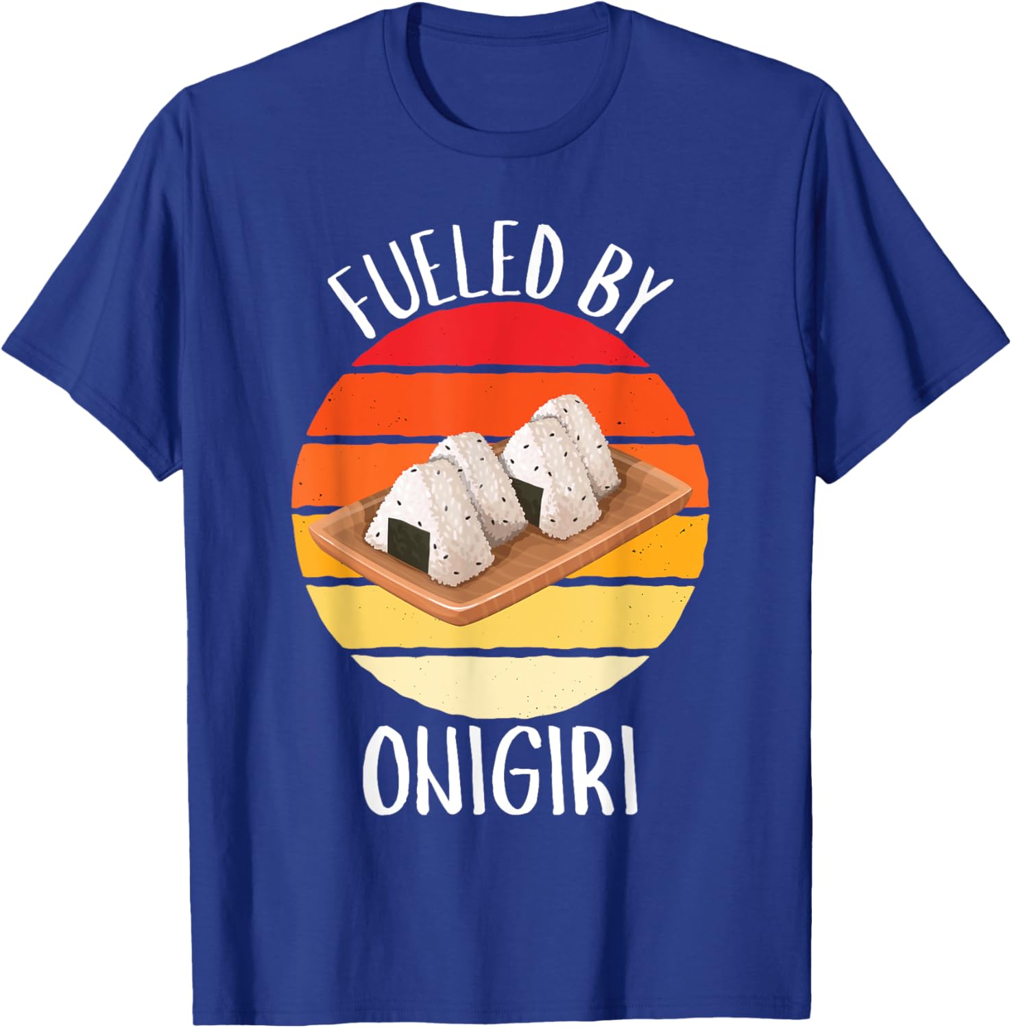 Retro Fueled By Onigiri Vintage Onigiri Lover T-Shirt - T-Shirt | Royal