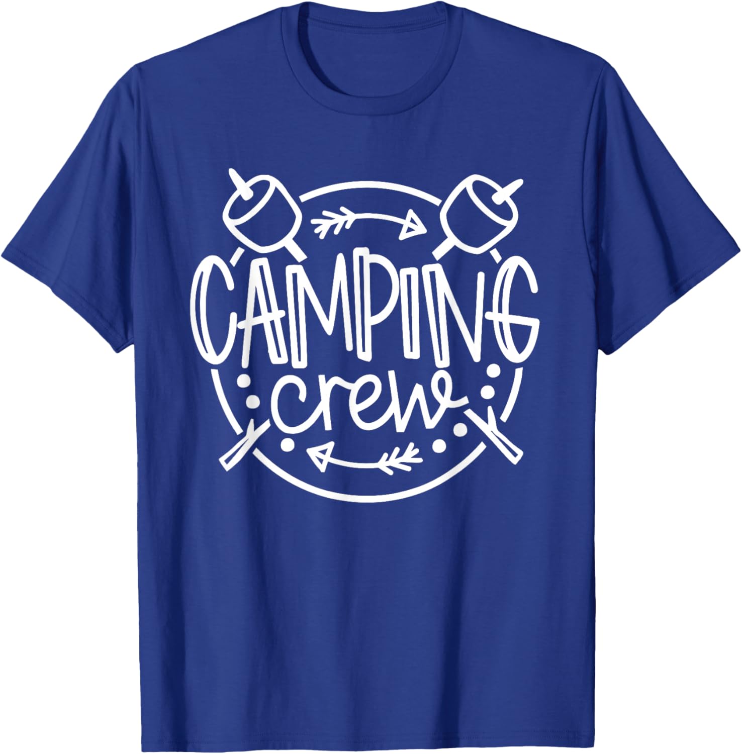 Camping Crew Campfire Summer Camp Vacation Family Matching T-Shirt - T-Shirt | Royal