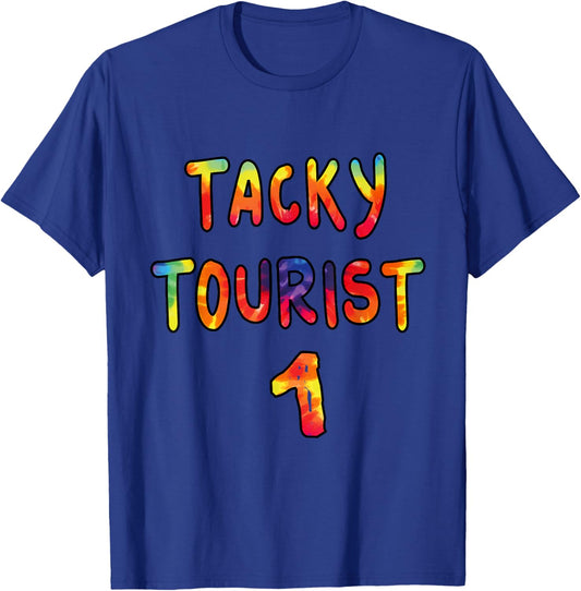 Fun Group of Three Wacky Trio Costume 3 Person Tacky Tourist T-Shirt - T-Shirt | Royal