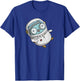 Astronaut Gopher - Fun Programmer Developer GO lang Logo T-Shirt - T-Shirt | Royal
