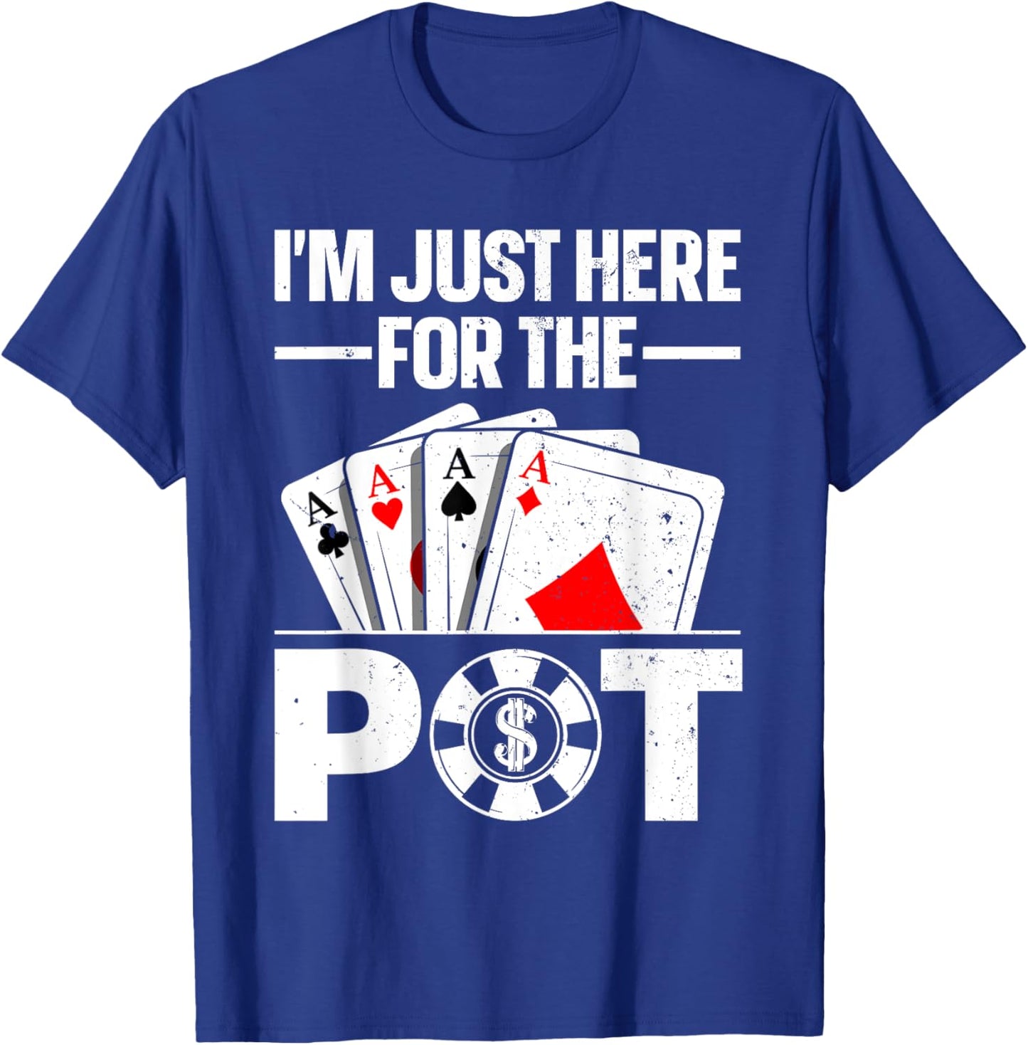 Funny Poker Lover Design Women Casino Poker Players T-Shirt - T-Shirt | Royal