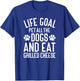 Grilled Cheese Pet All The Dogs Funny Dogs Grilled Cheese T-Shirt - T-Shirt | Royal