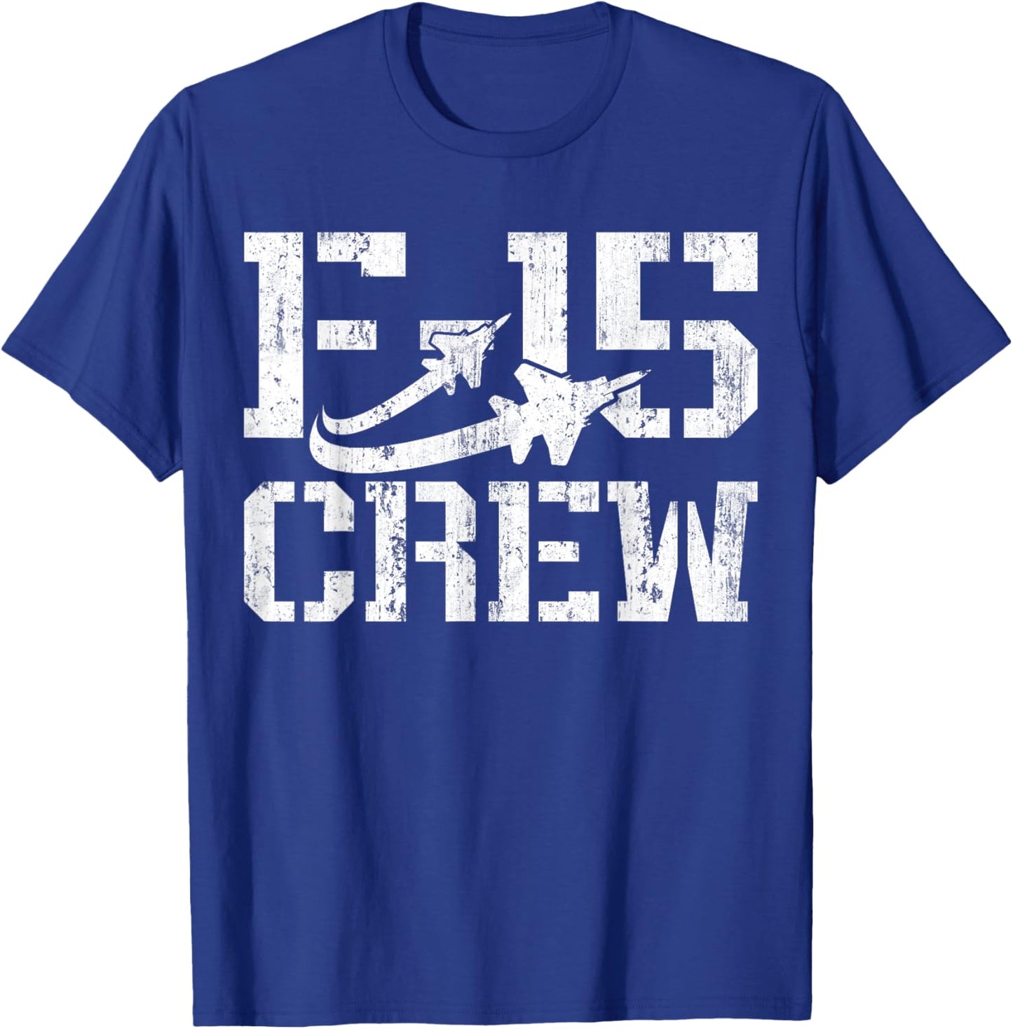 Eagle F-15 Jet Fighter Crew and Team Fighter Jet T-Shirt - T-Shirt | Royal
