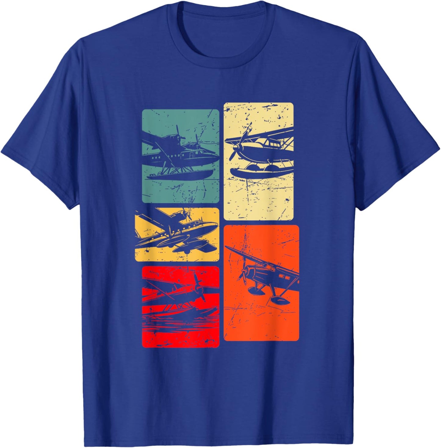 Seaplane Silhouette T-Shirt - T-Shirt | Royal