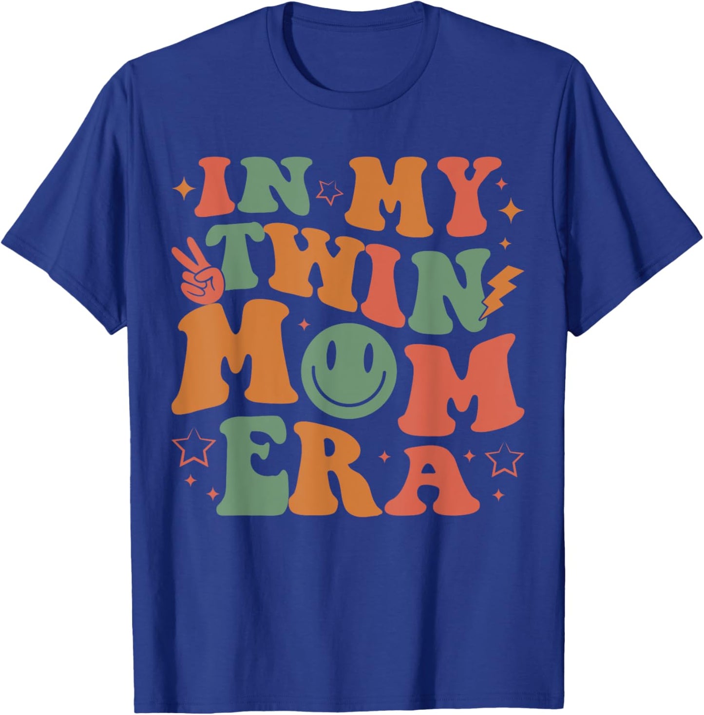 In My Twin Mom Era Baby Announcement New Mom Mother's Day T-Shirt - T-Shirt | Royal