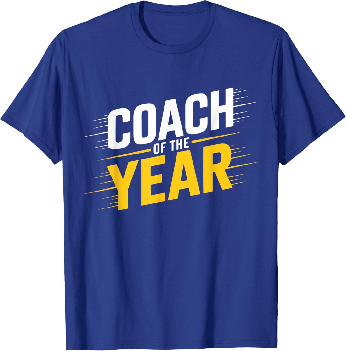 Coach of The Year Best Coach Dad T-Shirt - T-Shirt | Royal