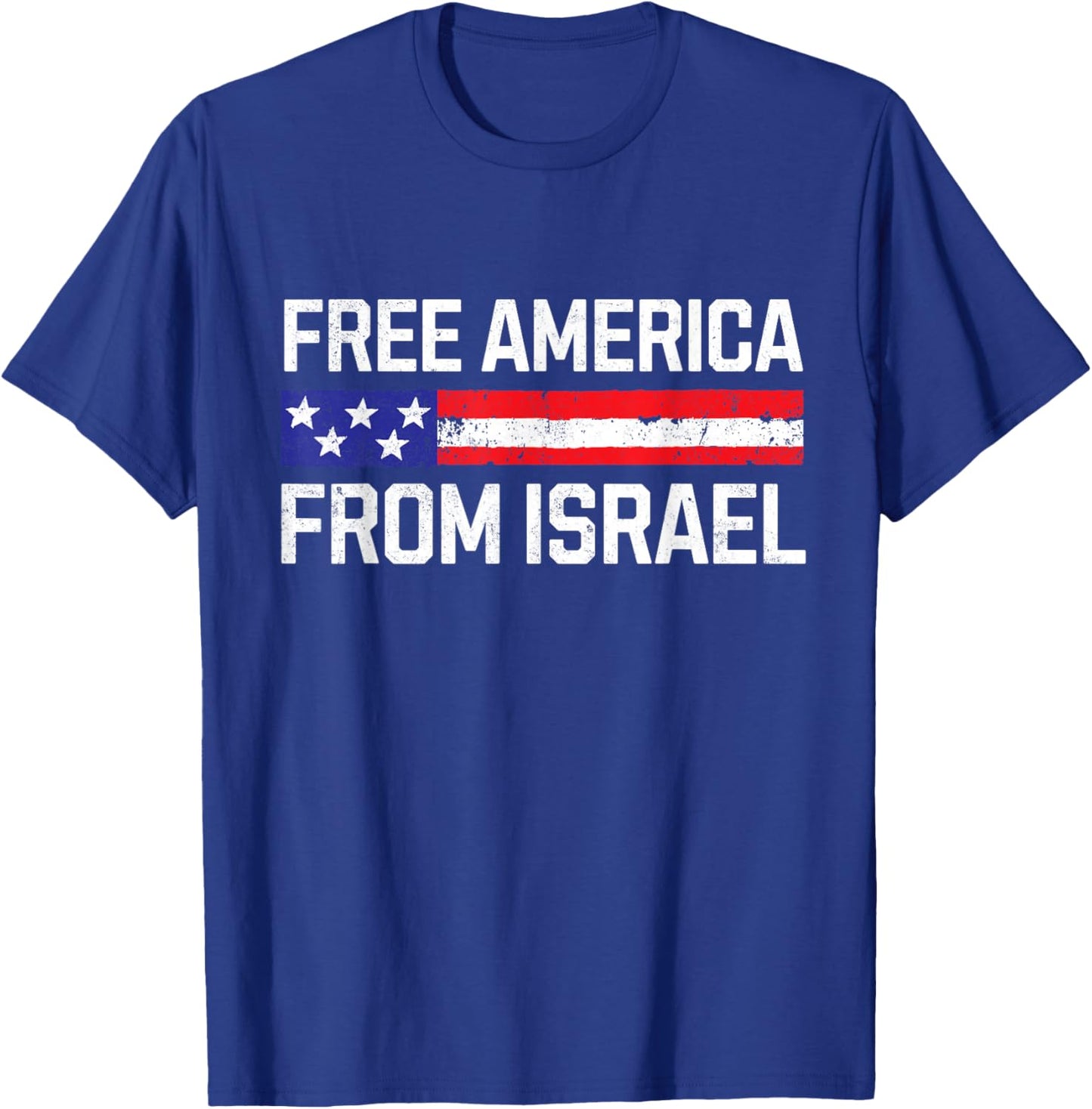 Free America from Israel T-Shirt - T-Shirt | Royal
