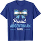 Proud Argentine Girl Argentina Heritage Girls T-Shirt - T-Shirt | Royal
