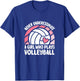 Never Underestimate A Girl Who Plays Volleyball Cute T-Shirt - T-Shirt | Royal