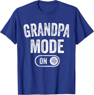 Grandpa Mode On Funny Soon To Be Poppop Gifts 1St Time Pop T-Shirt - T-Shirt | Royal