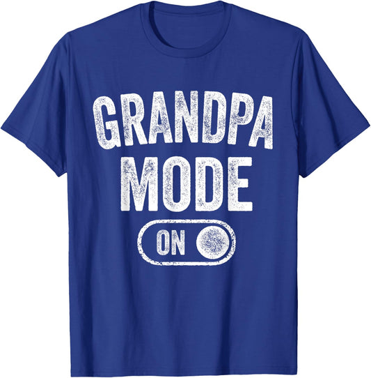 Grandpa Mode On Funny Soon To Be Poppop Gifts 1St Time Pop T-Shirt - T-Shirt | Royal
