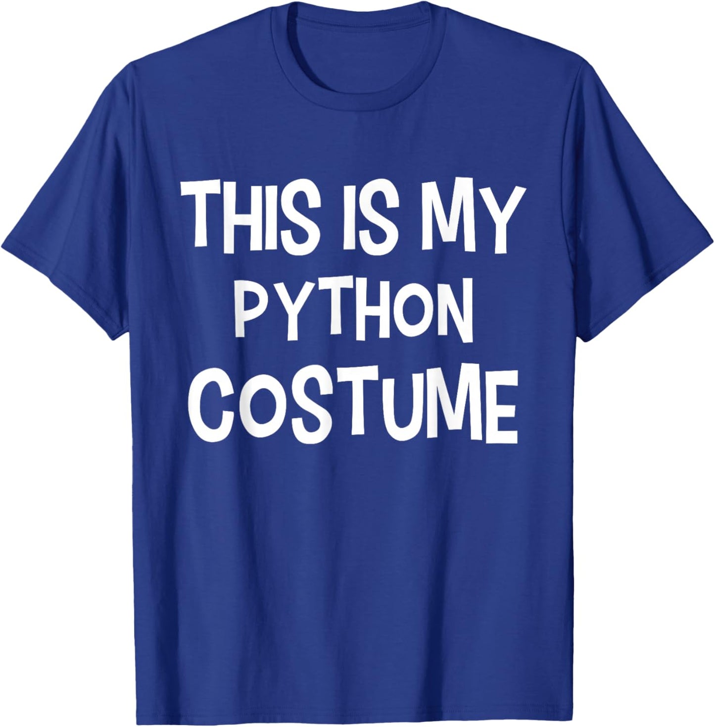 This is My Python Costume Halloween Simple Costume T-Shirt - T-Shirt | Royal