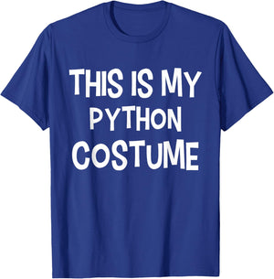 This is My Python Costume Halloween Simple Costume T-Shirt - T-Shirt | Royal