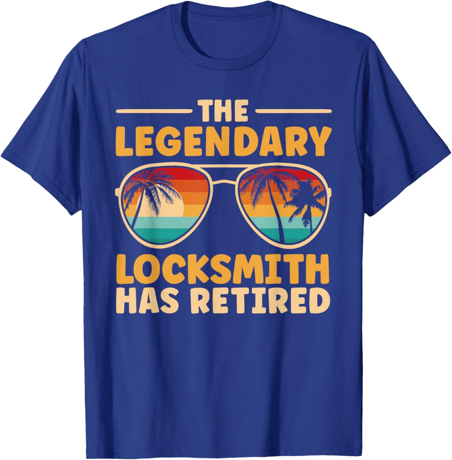 Retired Locksmith Retirement T-Shirt - T-Shirt | Royal