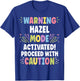 HAZEL Personalized Name Funny Cute Custom HAZEL Name T-Shirt - T-Shirt | Royal