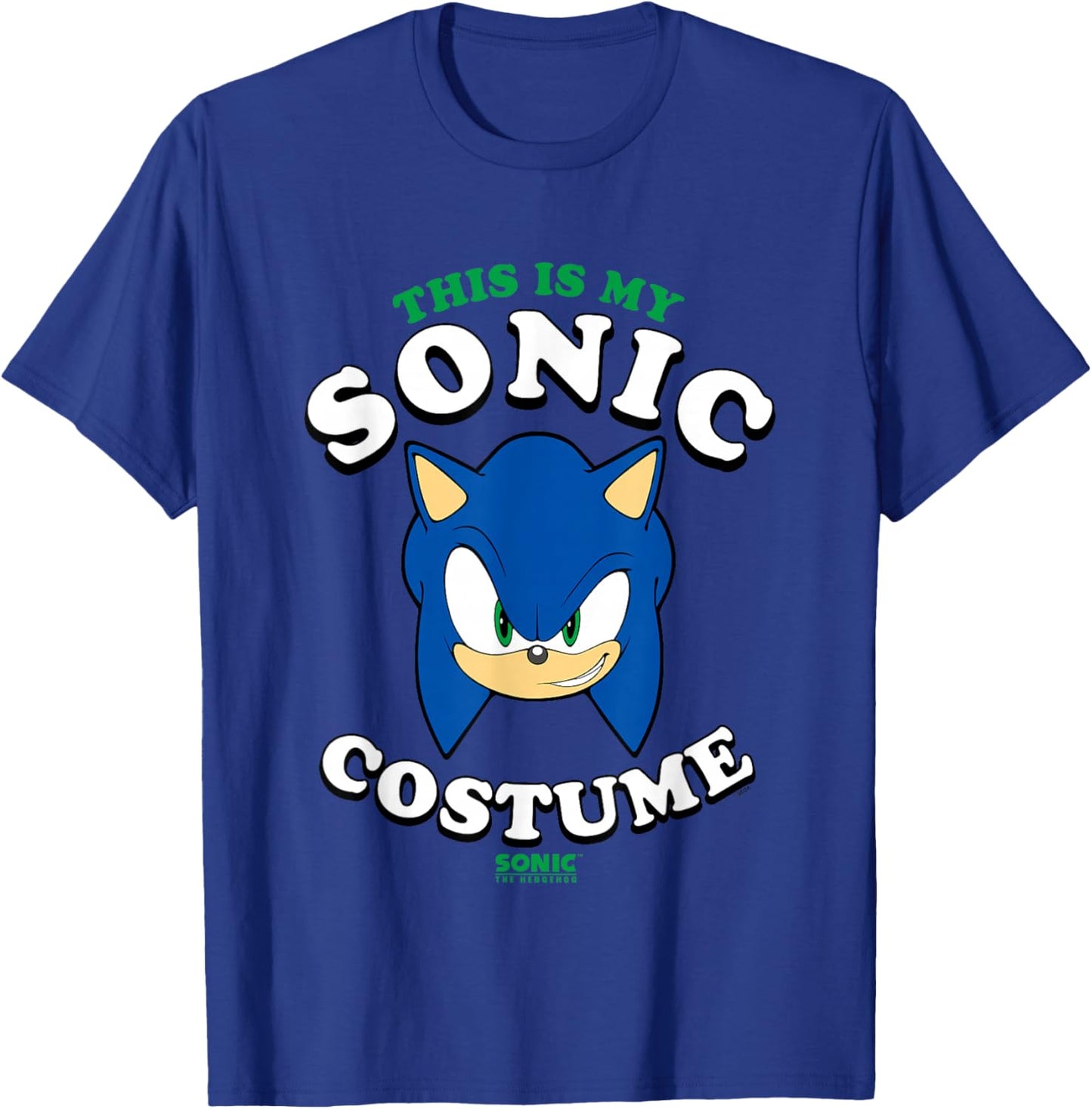 Sonic The Hedgehog Halloween This Is My Sonic Costume T-Shirt - T-Shirt | Royal