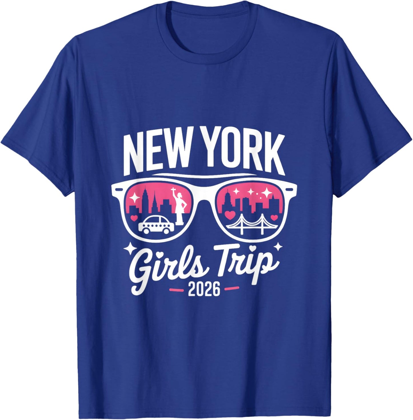 NYC Girls Trip 2026 Matching Group Manhattan City Squad T-Shirt - T-Shirt | Royal