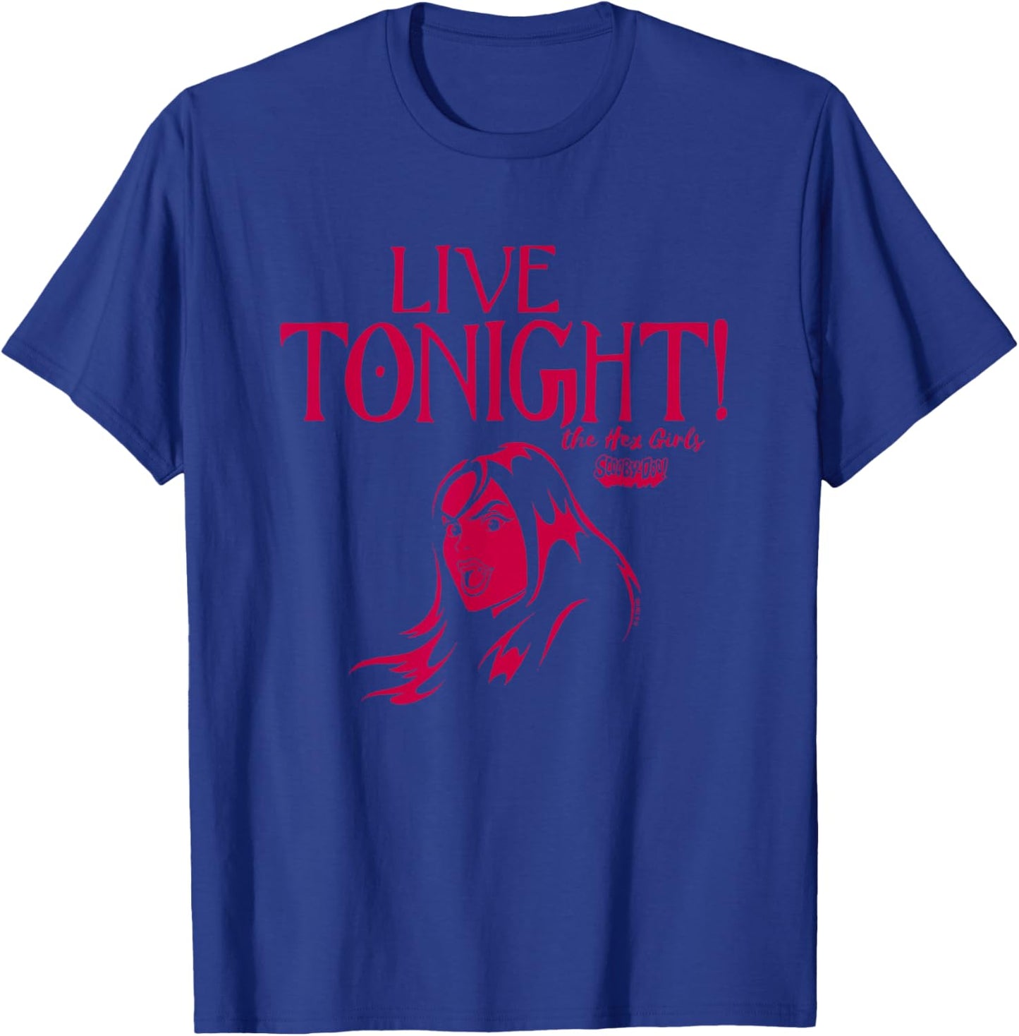 Scooby-Doo Live Tonight! The Hex Girls Silhouette Chest Logo T-Shirt - T-Shirt | Royal
