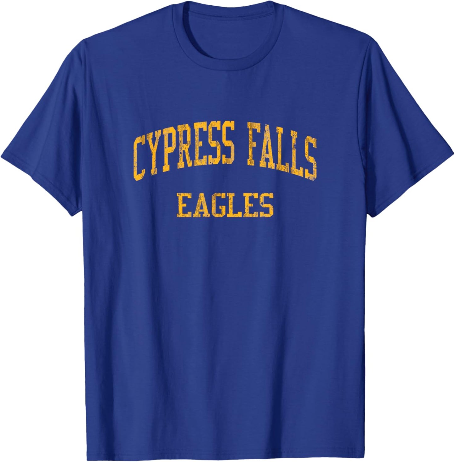 Cypress Falls High School HS Houston TX Vintage Sports T-Shirt - T-Shirt | Royal