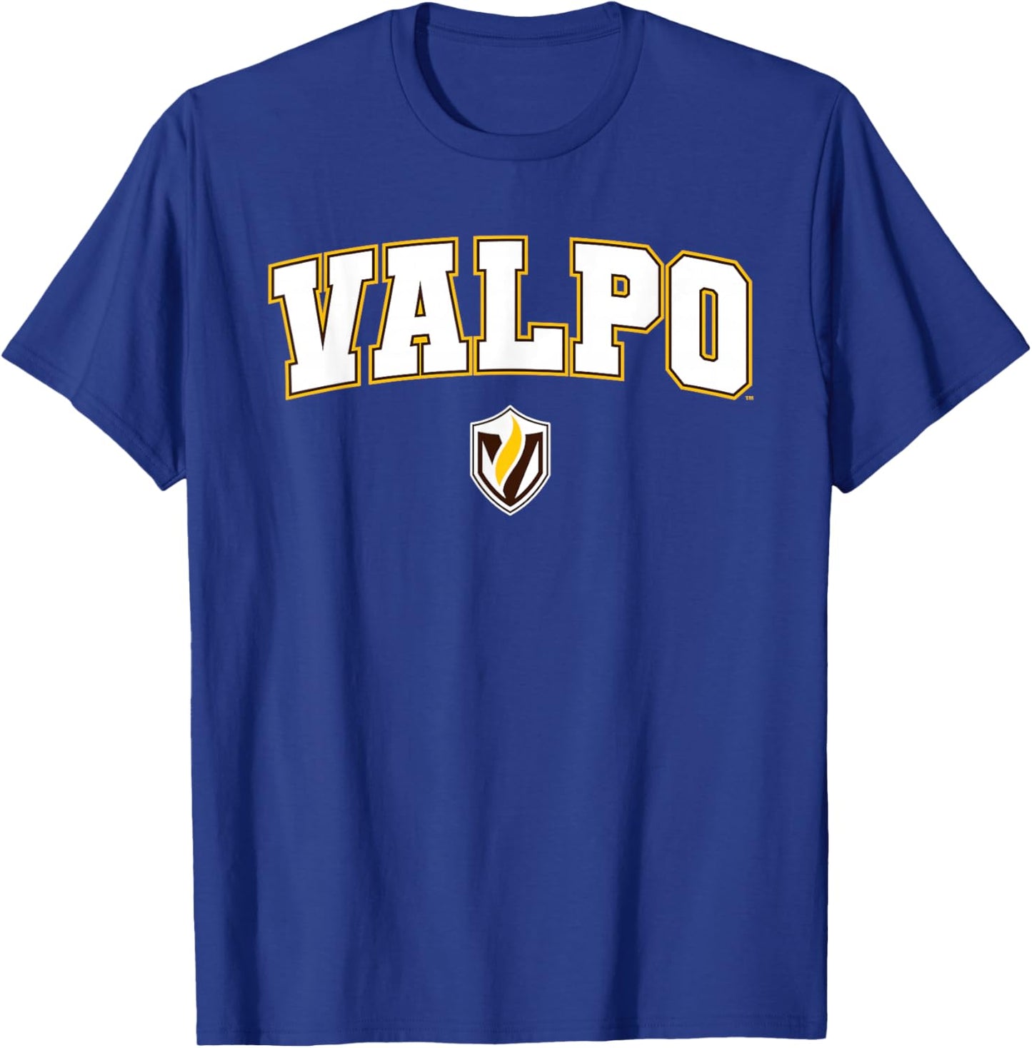 Valparaiso University Valpo Crusaders Arch Logo T-Shirt - T-Shirt | Royal
