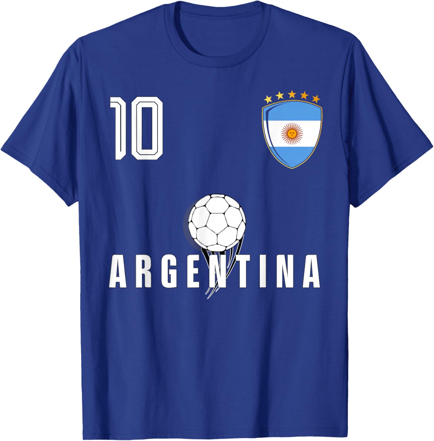 Argentina Flag Argentinian Pride Lovers T-Shirt - T-Shirt | Royal