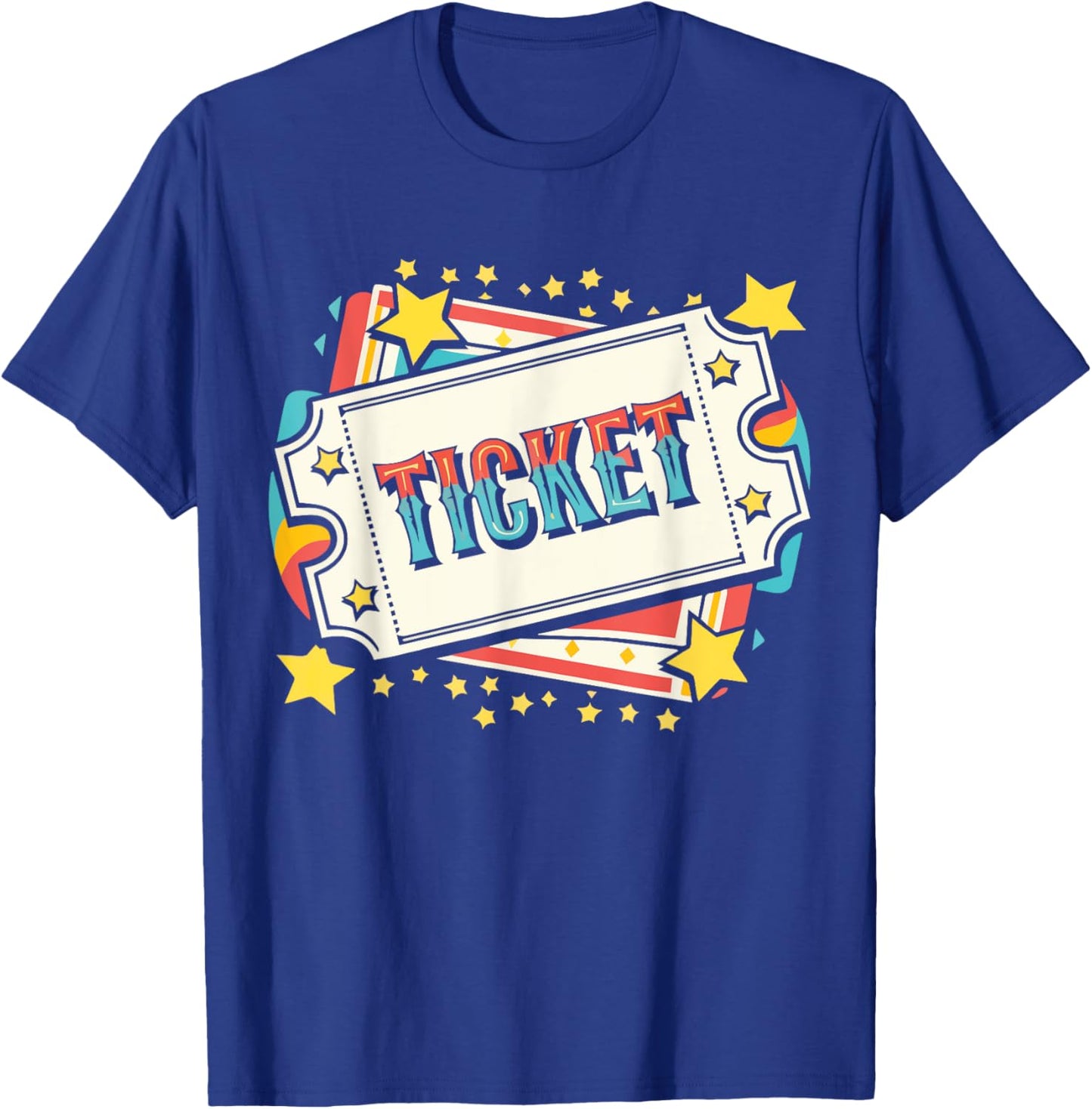 Ticket Seller Outfit Winning Ticket Costume Circus Ticket T-Shirt - T-Shirt | Royal