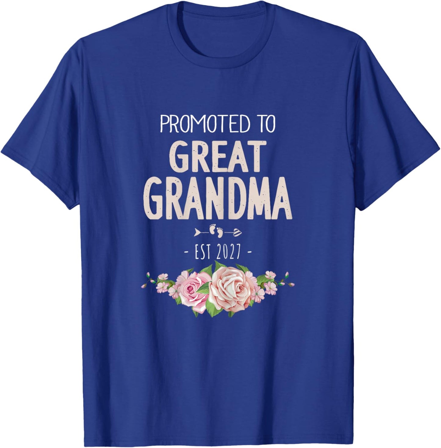 Promoted to Great Grandma 2027 Great Grandma 2027 T-Shirt - T-Shirt | Royal