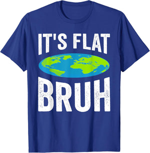 Flat Earth , Black, S T-Shirt - T-Shirt | Royal