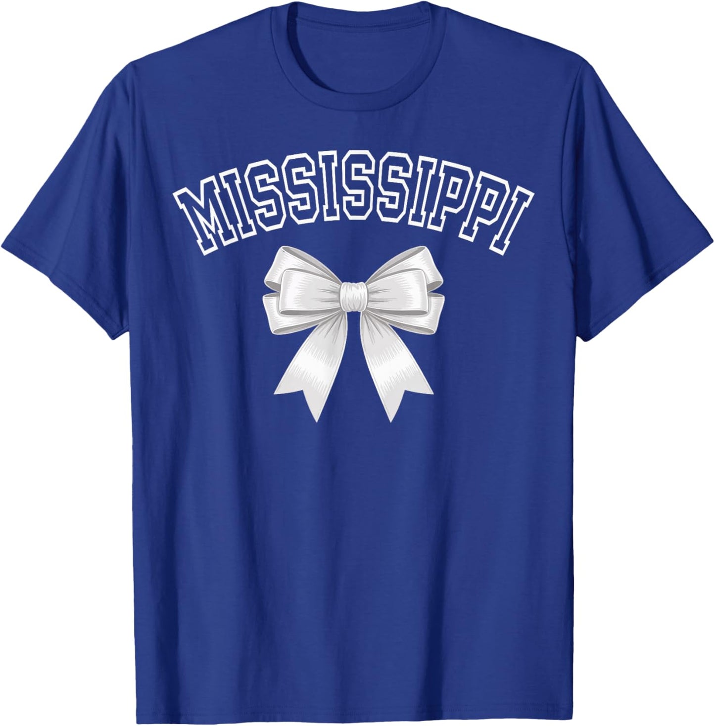Mississippi Coquette Bow Hometown Pride Girls T-Shirt - T-Shirt | Royal