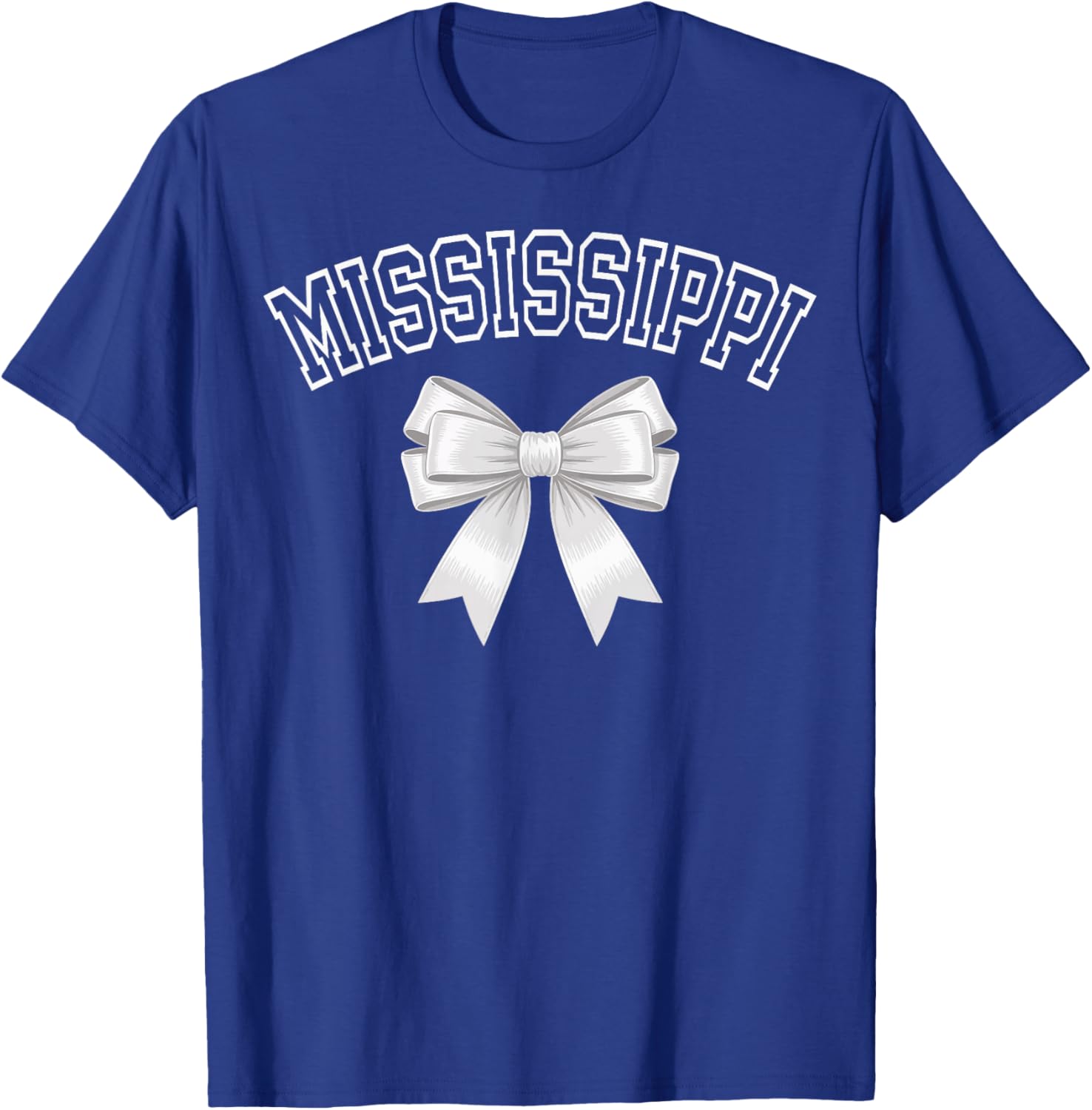 Mississippi Coquette Bow Hometown Pride Girls T-Shirt - T-Shirt | Royal